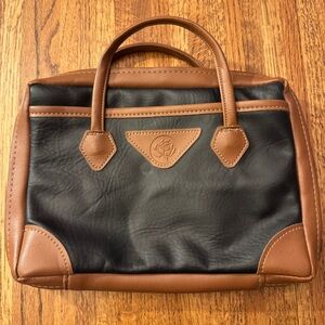 Gregg Bible Cover Case Black/Brown Faux Leather, Zipper w/Pockets